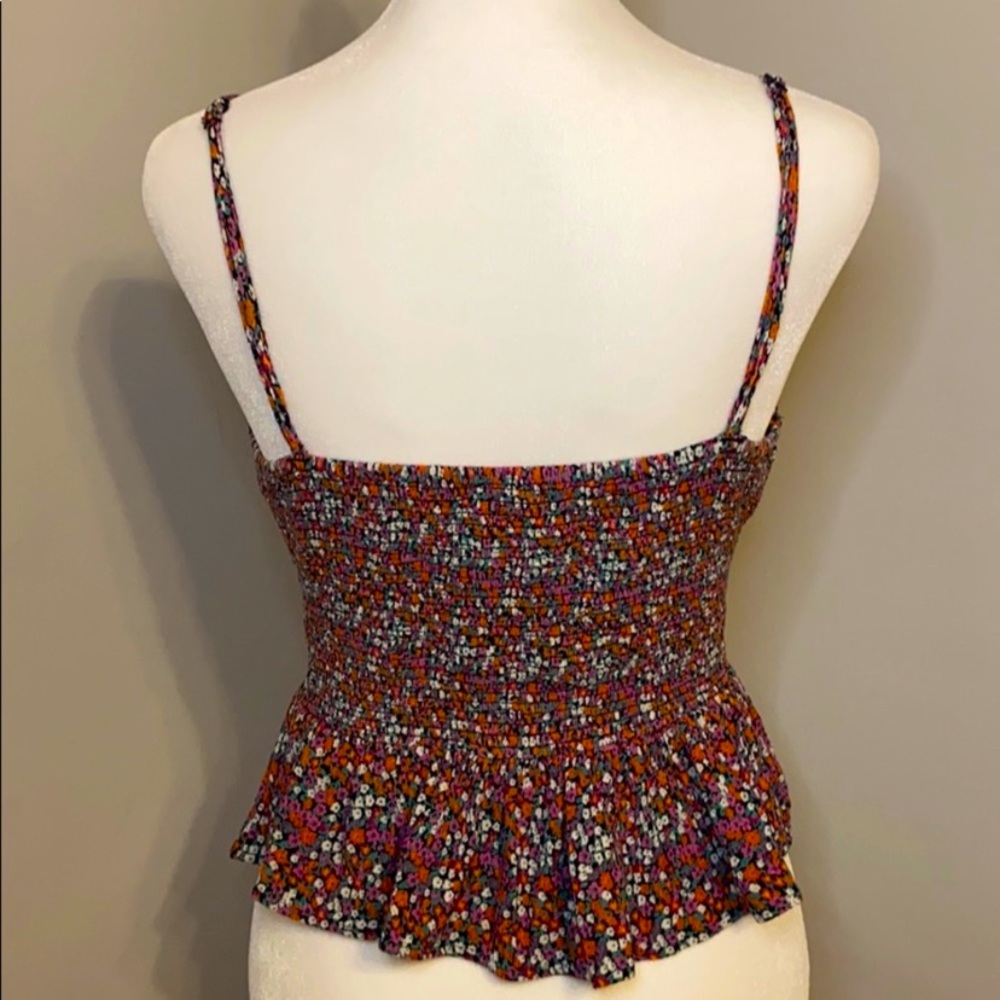 5 for $25🎈 Patrons of peace floral keyhole front tie smocked - Picture 2 of 6